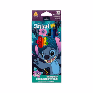 Lápices de Colores Stitch – Pack de 12 Tonos Vibrantes