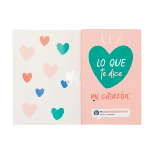 Postal con grabador de mensaje audio - Escucha con atención lo que te dice mi corazón