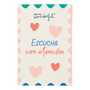 Postal con grabador de mensaje audio - Escucha con atención lo que te dice mi corazón