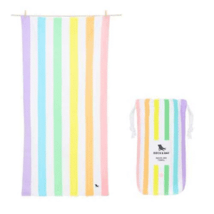Toalla de Playa Dock & Bay Summer Rainbow Pastel | Tamaño L 160x90 cm