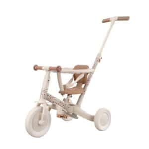 Triciclo con Barra Blanco 4 en 1 Flores Little Dutch