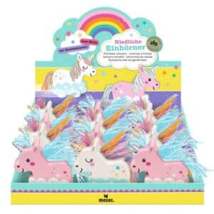 Unicornios de madera arrastre surtidos