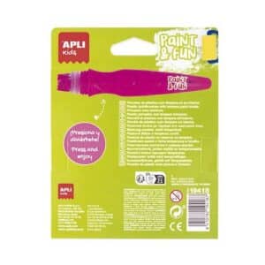 Caja 6 tubos pinceles témperas colores neón 14ml.