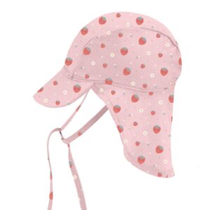 Gorro Playa Bebé Strawberries – Protección Solar y Dulzura