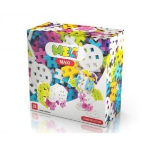 Meli Maxi Pink Constructor 70 piezas – Bloques de Construcción Grandes en Tonos Pastel