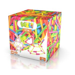 Meli Stik Neon 150 piezas – Construcción Creativa con Colores Vibrantes