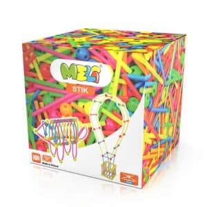 Meli Stik Neon 300 piezas – Construcción Creativa con Colores Brillantes
