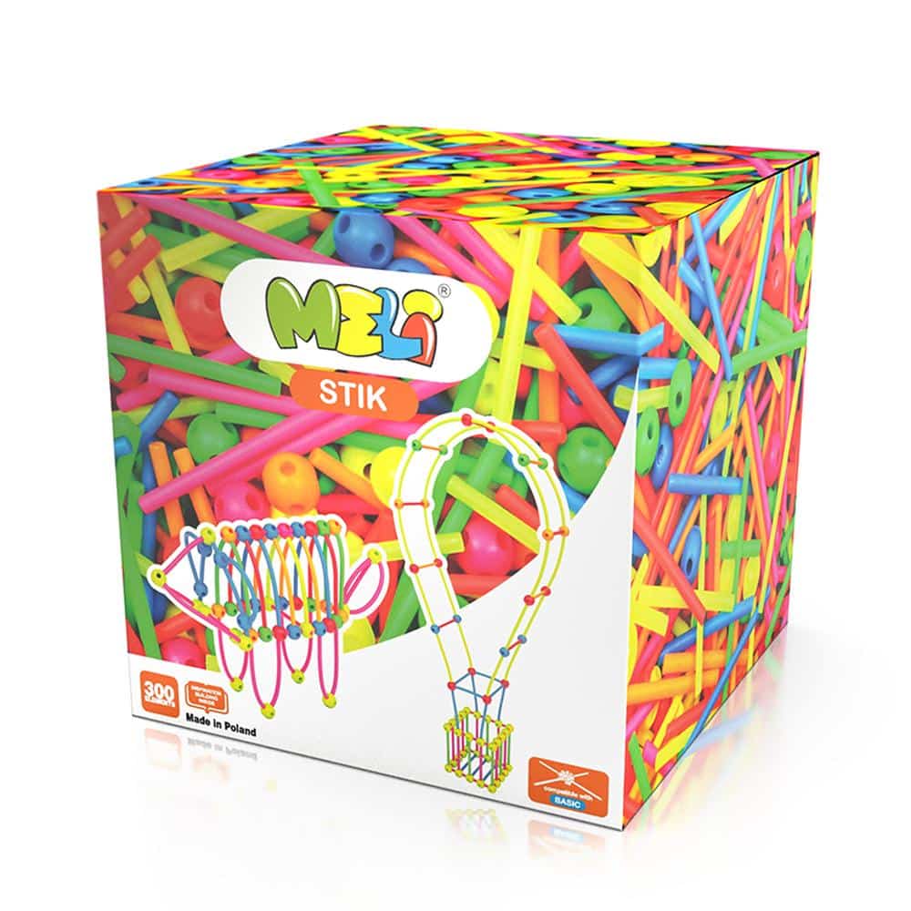 Meli Stik Neon 300 piezas – Construcción Creativa con Colores Brillantes Meli Stik Neon 300 piezas – Construcción Creativa con Colores Brillantes