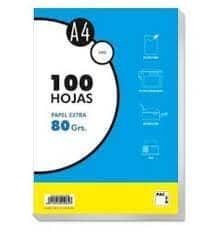 Papel A4 100h 80gr liso