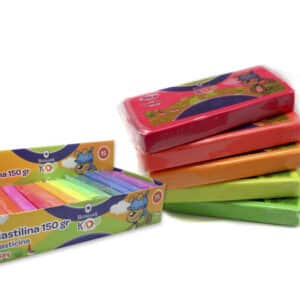 Plastilina barra 150grs colores neón