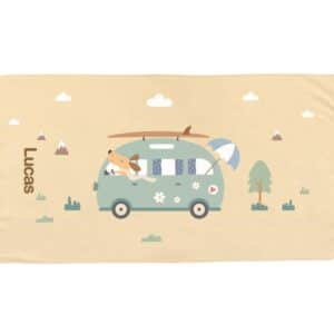 Toalla Playa Microfibra Surf Van Personalizable – Ligera y de Secado Rápido