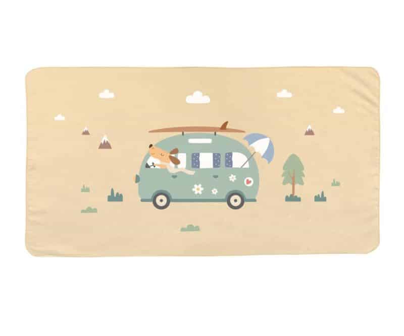 Toalla Playa Microfibra Surf Van Personalizable – Ligera y de Secado Rápido