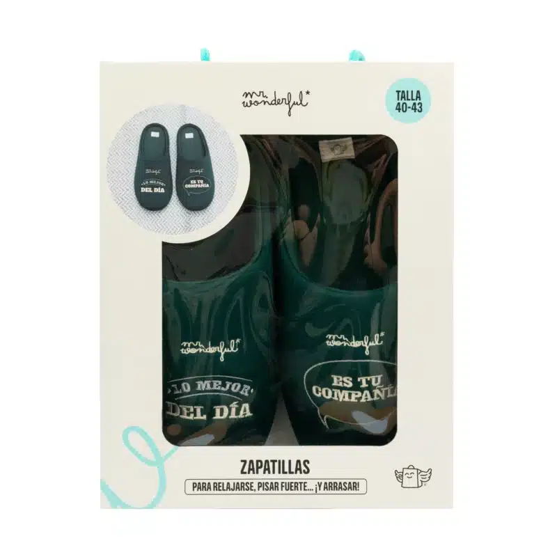 Zapatillas Talla 40-43 Lo Mejor del Día es tu Compañía – Mr. Wonderful