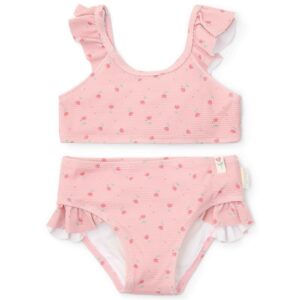 Bikini infantil Sunny Flowers rubor Little Dutch – Dulzura floral en dos piezas para los días de sol
