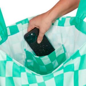 Bolsa de Playa Dock & Bay Check Green – Estilo, sostenibilidad y funcionalidad para el verano