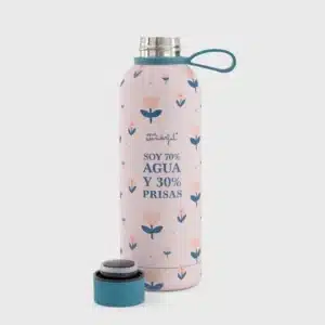 Botella térmica Mr. Wonderful – Soy 70% agua y 30% prisas