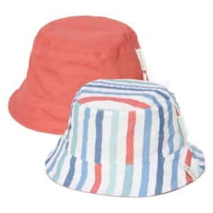Gorro reversible infantil Rayas multicolor Little Dutch – Protección solar divertida en dos estilos
