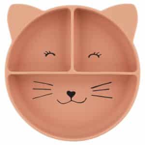Plato Compartimentado de Silicona con Ventosa Mrs. Cat de Trixie – Estable, Seguro y Perfecto para Baby Led Weaning