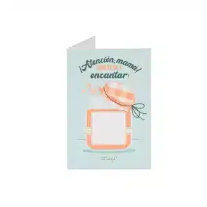 Postal rasca-rasca Atención mamá esto te va a encantar