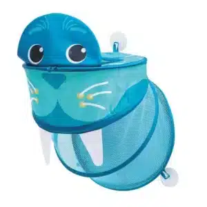 Red de baño XXL Morsa de Ludi – Almacenaje divertido y práctico para la bañera