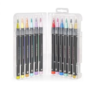 Set de 12 Rotuladores con Punta de Pincel Colors Pastel de Legami – Para Lettering, Bullet Journal y Dibujo Artístico