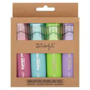 Set de 4 subrayadores Mr. Wonderful – Highlight Yourself