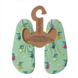Slipstop Cocodrilos infantiles – Escarpines antideslizantes con protección y diseño divertido