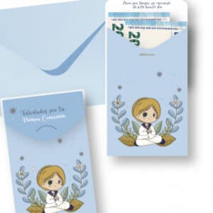 Sobre dinero primera comunión niño