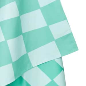 Toalla Dock & Bay Summer Check Verde – Secado rápido 160 x 90 cm