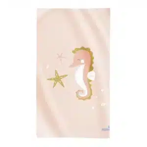 Toalla de playa infantil Seahorse – Secado rápido y diseño encantador
