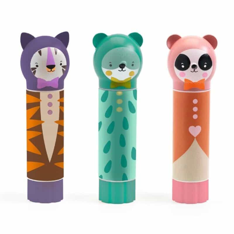 Tubo de pegamento animales