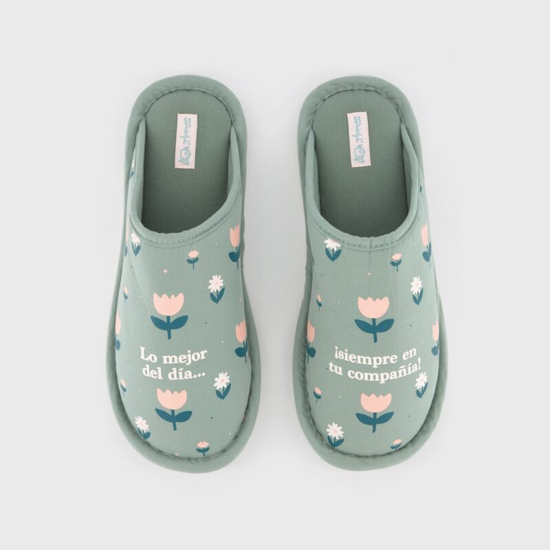 Zapatillas de estar por casa Mr. Wonderful – Lo mejor del día... ¡siempre en tu compañía! – Talla 36-38