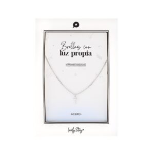 Colgante Brillas con luz propia – Acero Plateado Lovely Story