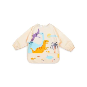 Babero Silicona Soft Biby Jurassic – Flexible, Antimanchas y con Bolsillo Miniland