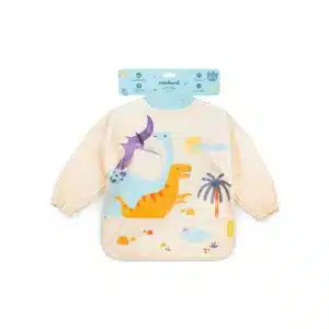 Babero Silicona Soft Biby Jurassic – Flexible, Antimanchas y con Bolsillo Miniland