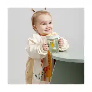 Babero de Silicona Soft Biby Jungle – Flexible, Recoge Migas y con Diseño de Animales Miniland