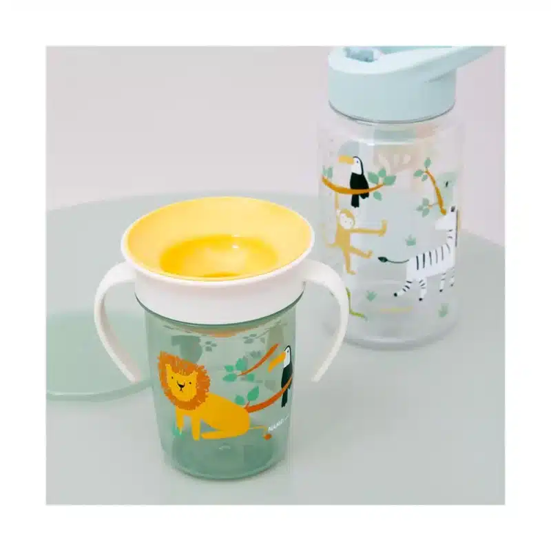 Babero de Silicona Soft Biby Jungle – Flexible, Recoge Migas y con Diseño de Animales Miniland