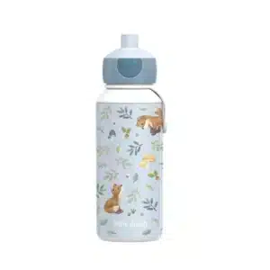 Botella Campus Pop-Up 400 ml Forest Friends – Antigoteo, Segura y Fácil para Niños Little Dutch