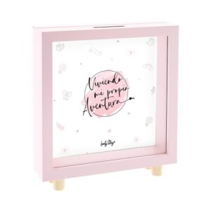 Hucha Rosa Viviendo mi Propia Aventura – Ahorra con estilo y motivación