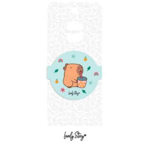 Imán Bubble Tea Capibara – Un Toque Adorable para tu Nevera