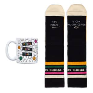 Kit taza +calcetines Profe con clase T. 42-46