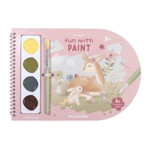 Libro de Acuarelas para Colorear Fairy Garden – Little Dutch Con Pincel, Pinturas y Páginas Ilustradas