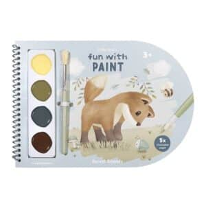 Libro de Acuarelas para Colorear Forest Friends – Little Dutch Con Pincel, Pinturas y Páginas Creativas