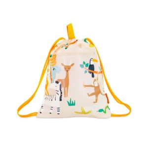 Mochila Infantil Kiddie Sack Jungle – Ligera, Práctica y con Animales de la Selva Miniland
