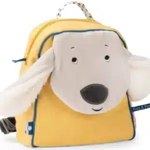 Mochila Pilou Amarilla de Moulin Roty – Compañera Alegre para los Primeros Paseos