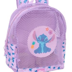Mochila pequeña 24cm rejilla anti arena Stitch