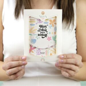 Pulsera Acero Plateado Noa Story Hoy es un día para soñar – Regalo inspirador para comuniones