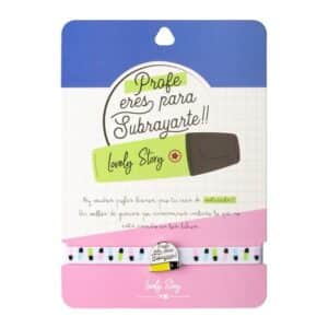 Pulsera con Charm Profe Eres para Subrayarte – Regalo Original para Profesores