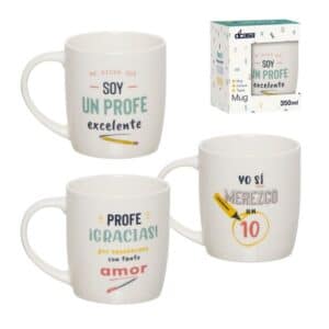 Taza 350ml profe surtidas