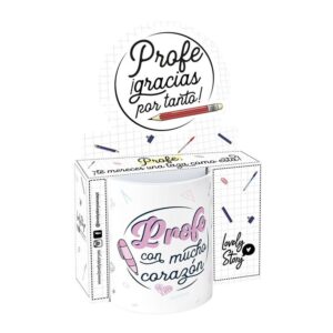 Taza Profe con Mucho Corazón – Regalo Original para Profesores